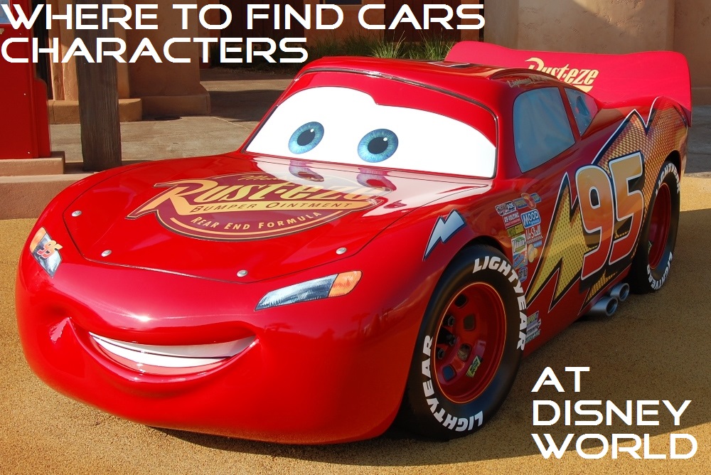 Cars Lightning McQueen and Tow Mater at Walt Disney World and
